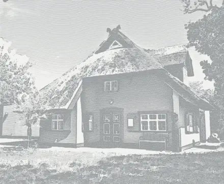 Gezeichnete Vignette Kunstkaten Ahrenshoop